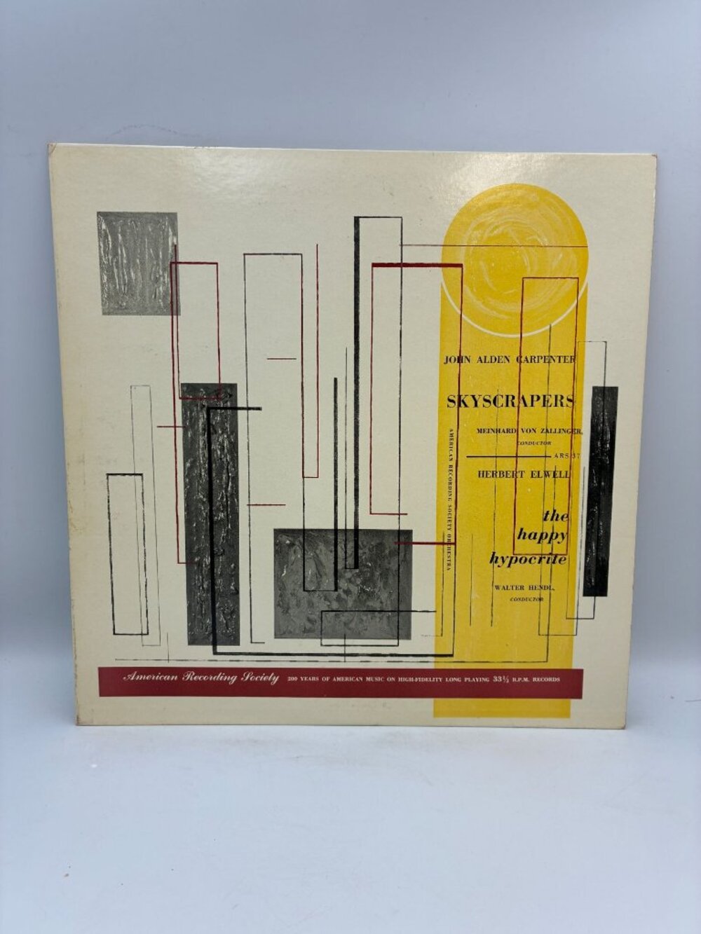 John Alden Carpenter Skyscrapers Herbert Elwell The Happy Hypocrite LP 33RPM ARS
